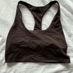 GAP Brown Cropped Tank/Bralette With Built in Bra